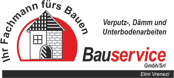 Logo Bauservice GmbH/Srl con scritta 