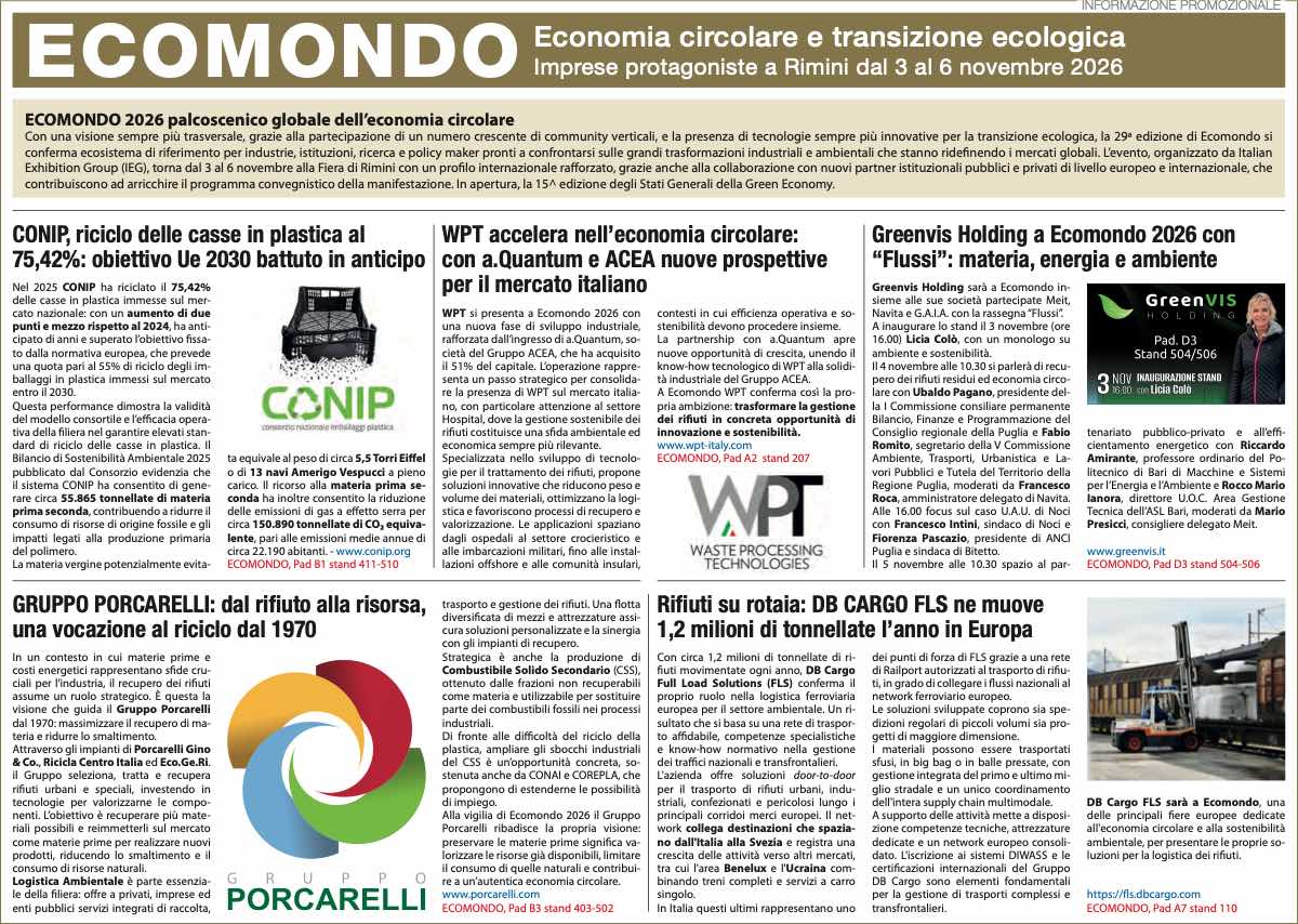 ECOMONDO Economia circolare e transizione ecologica
