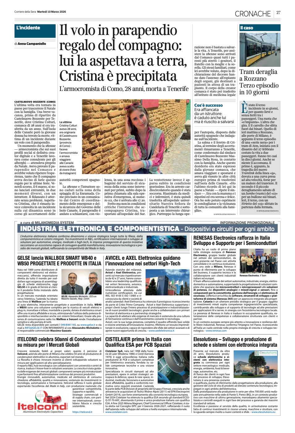 INDUSTRIA ELETTRONICA E COMPONENTISTICA
