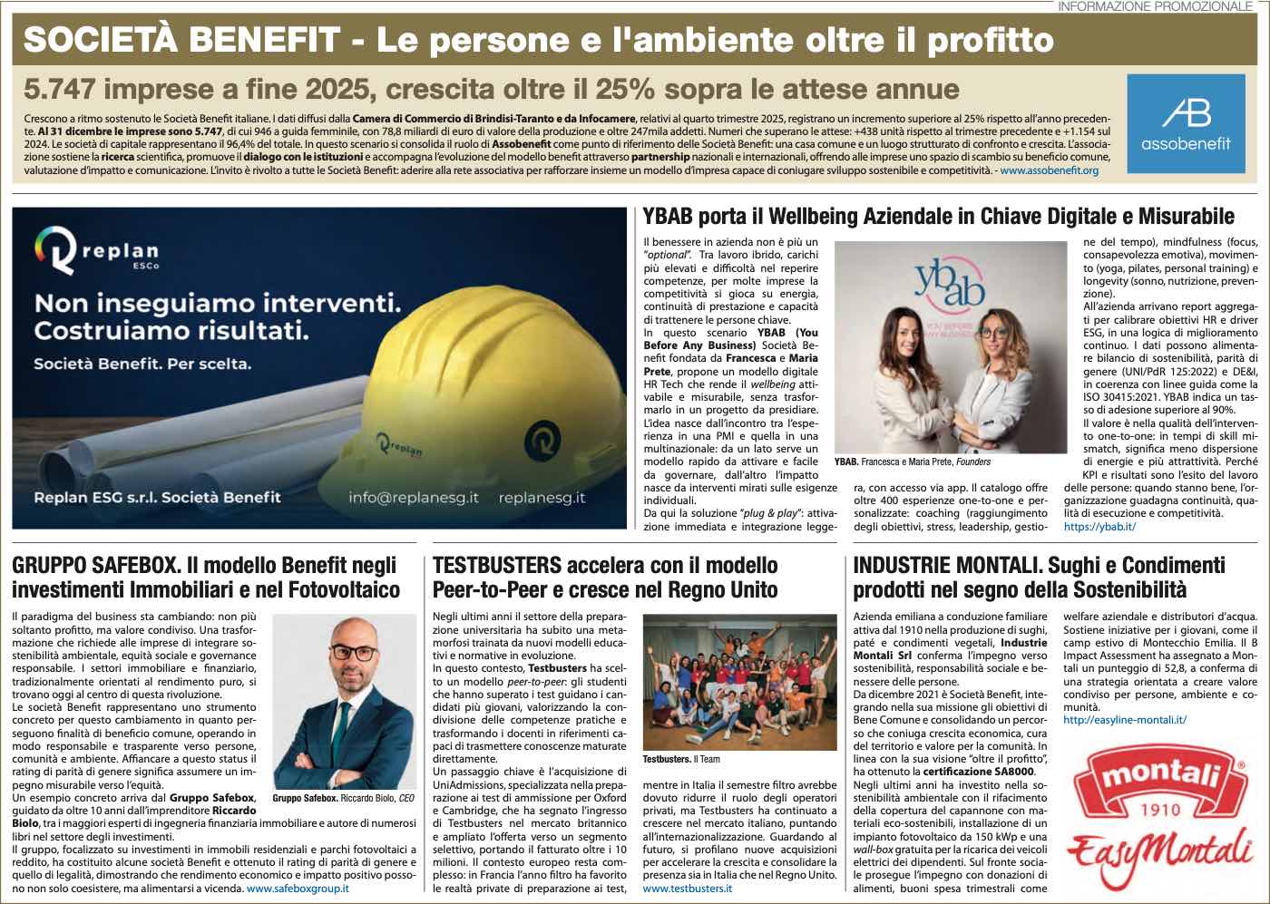 SOCIETÀ BENEFIT