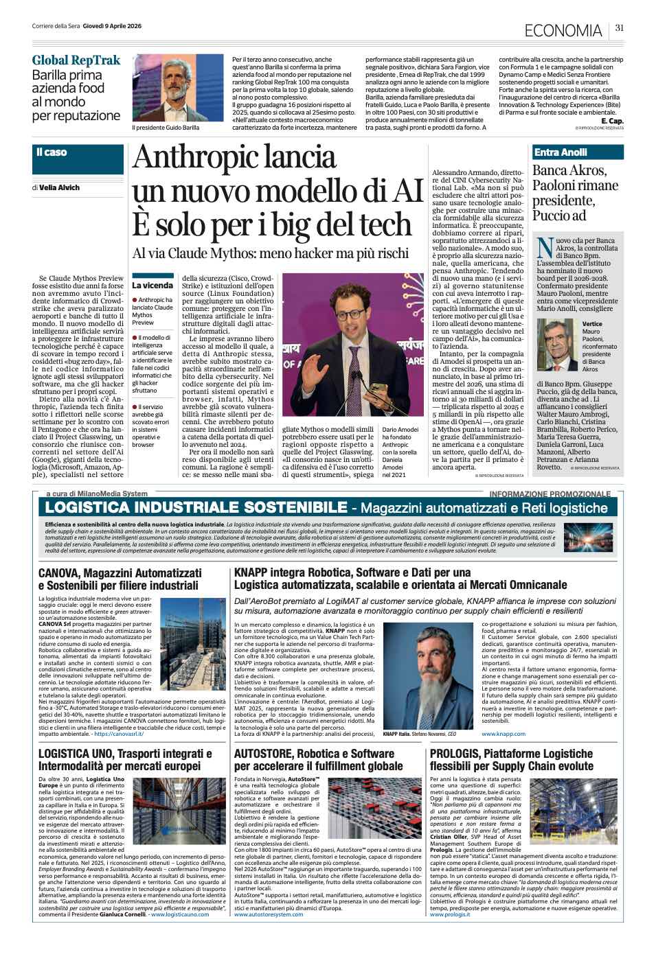 LOGISTICA INDUSTRIALE SOSTENIBILE
