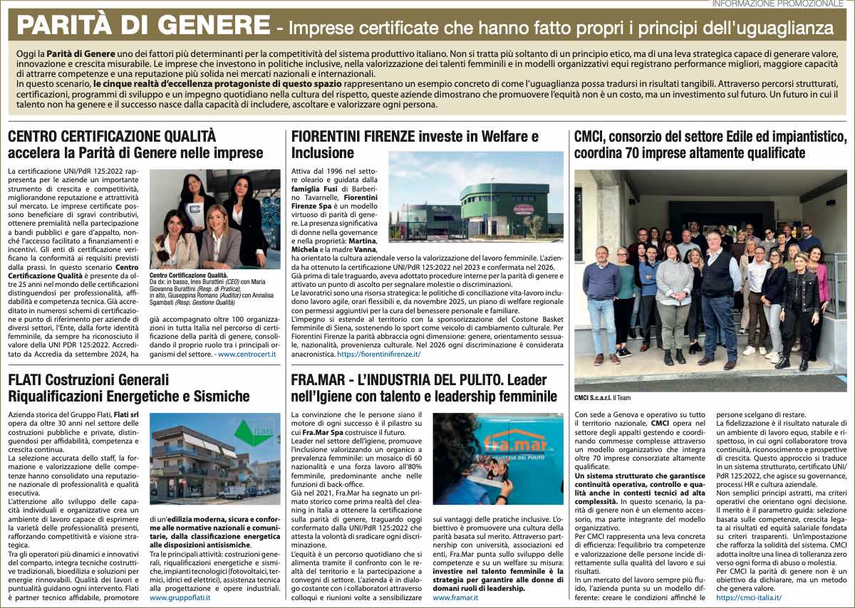 PARITÀ DI GENERE
