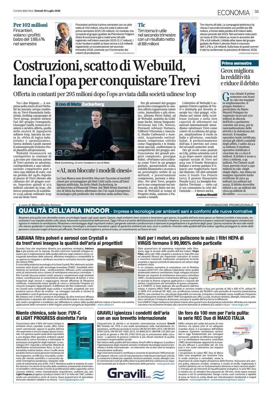 QUALITÀ DELL’ARIA INDOOR
