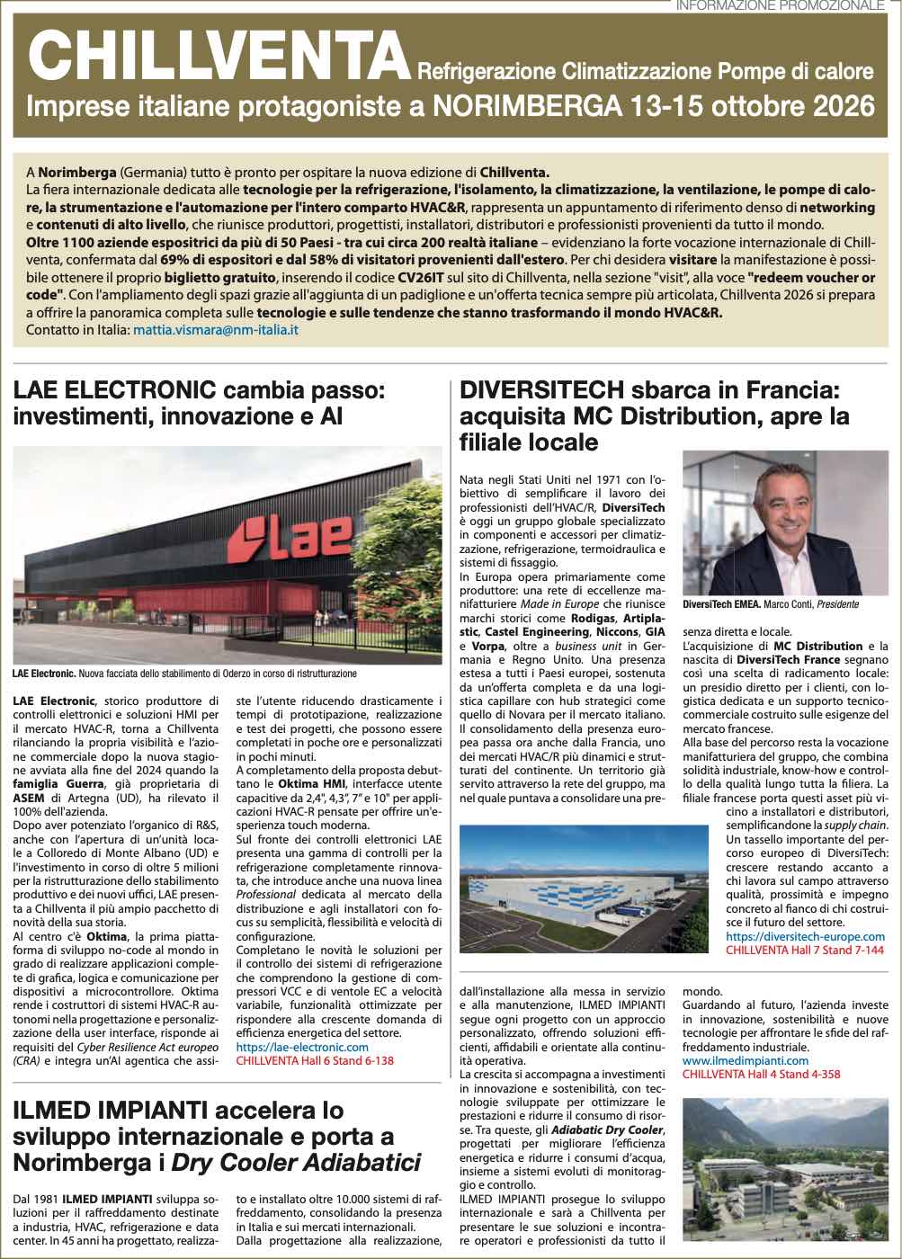 CHILLVENTA Refrigerazione Climatizzazione Pompe di calore
