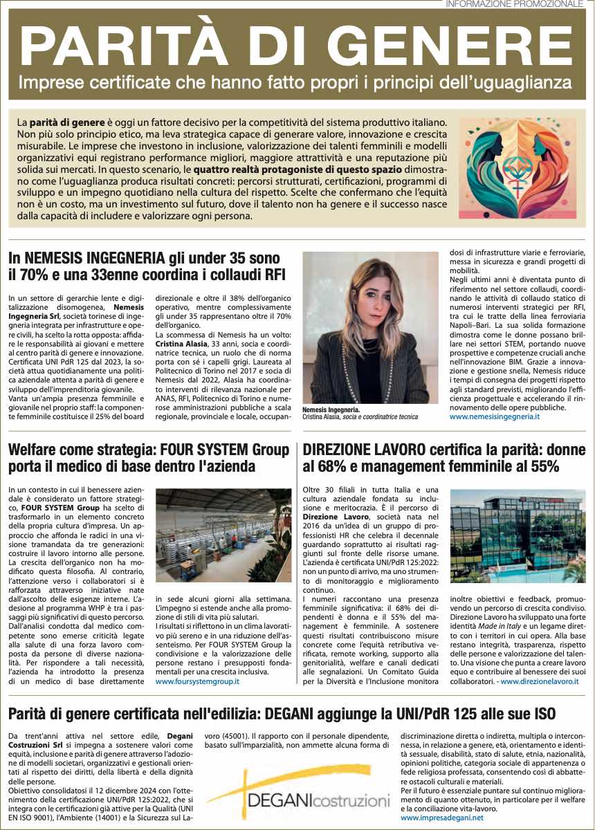 PARITÀ DI GENERE